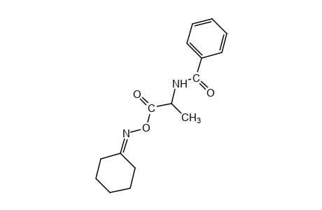 cyclohexanone, O-(N-benzoyl-dl-alanyl)oxime