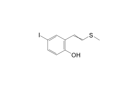 4-Iodo-2-(2-(methylthio)vinyl)phenol