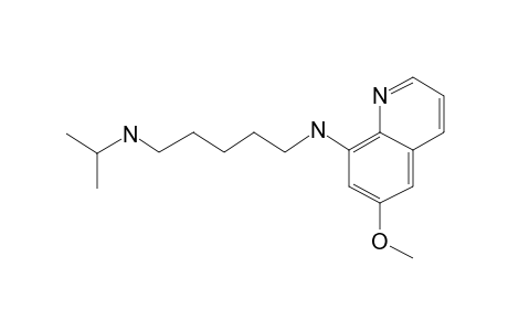 1,5-Pentanediamine, N-(6-methoxy-8-quinolinyl)-N'-(1-methylethyl)-