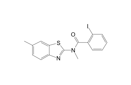 2-Iodo-N-(6-methyl-1,3-benzothiazol-2-yl)benzamide, N-methyl