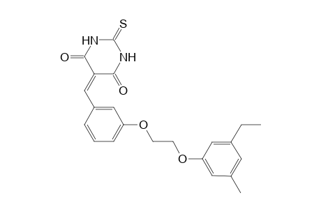 5-[3-[2-(3-Ethyl-5-methyl-phenoxy)ethoxy]benzylidene]-2-thioxo-hexahydropyrimidine-4,6-quinone