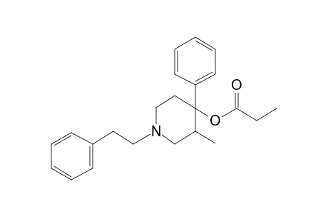 3-Methyl-1-phenethyl-4-phenyl-4-(propionyloxy)piperidine