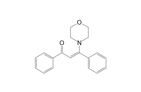 (Z)-3-(4-morpholinyl)-1,3-diphenyl-2-propen-1-one