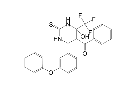 methanone, [hexahydro-4-hydroxy-6-(3-phenoxyphenyl)-2-thioxo-4-(trifluoromethyl)-5-pyrimidinyl]phenyl-
