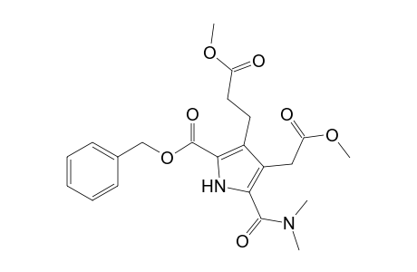 1H-Pyrrole-3-propanoic acid, 5-[(dimethylamino)carbonyl]-4-(2-methoxy-2-oxoethyl)-2-[(phenylmethoxy)carbonyl]-, methyl ester