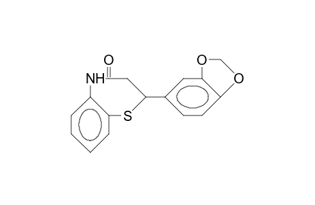 2-(3,4-(Methylendioxy)-phenyl)-2,3,4,5-tetrahydro-1,5-benzothiazepin-4-on