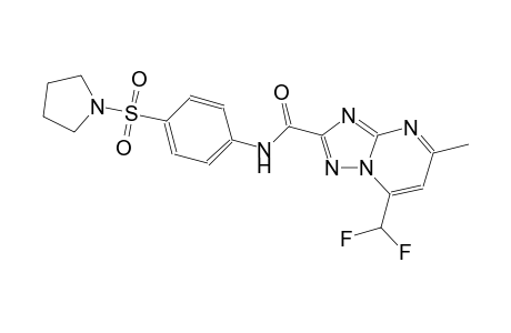 7-(difluoromethyl)-5-methyl-N-[4-(1-pyrrolidinylsulfonyl)phenyl][1,2,4]triazolo[1,5-a]pyrimidine-2-carboxamide