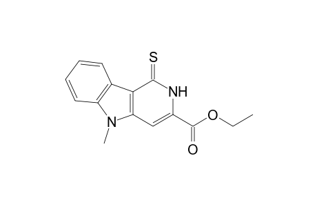 1H-Pyrido[4,3-b]indole-3-carboxylic acid, 2,5-dihydro-5-methyl-1-thioxo-, ethyl ester