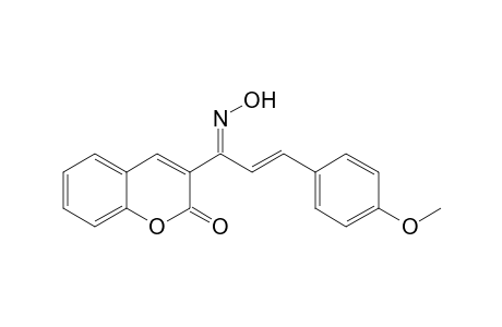 3-[1-Oxo-3-(4-methoxyphenyl)-2-propenyl]-2H-1-benzopyran-2-one Oxime