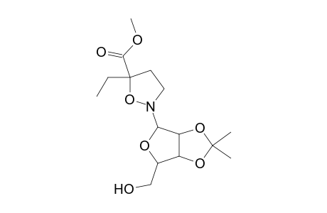 5-Isoxazolecarboxylic acid, 5-ethyl-2-[6-(hydromethyl)-2,2-dimethylperhydrofuro[3,4-d][1,3]dioxol-4-yl]tetrahydro-, methyl ester