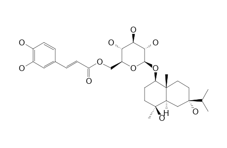 DRACUNCULIFOSIDE-M;1-BETA-[[6-O-(E)-CAFFEOYL]-BETA-D-GLUCOPYRANOSYL]-OXY-4-BETA,7-ALPHA-DIHYDROXY-EUDESMANE