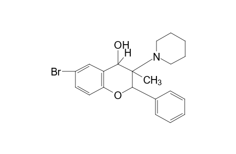 6-bromo-3-methyl-3-piperidinoflavanol