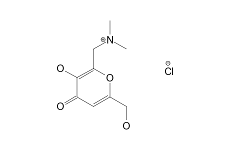 2-[(dimethylamino)methyl]-3-hydroxy-6-(hydroxymethyl)-4H-pyran-4-one, hydrochloride