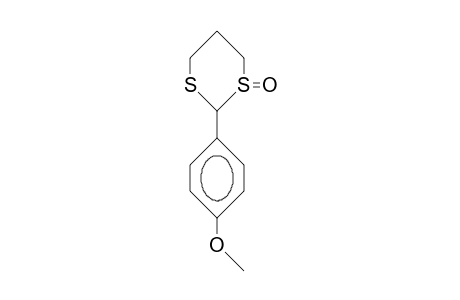 2-(p-methoxyphenyl)-m-dithiane, 1-oxide