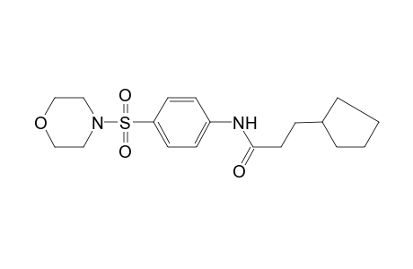 3-Cyclopentyl-N-[4-(4-morpholinylsulfonyl)phenyl]propanamide