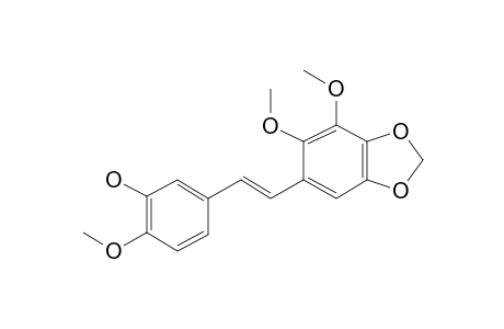 5-[2-(6,7-Dimethoxy-2H-1,3-benzodioxol-5-yl)ethenyl]-2-methoxyphenol