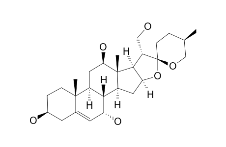 (25-R)-SPIROST-5-EN-3-BETA,7-ALPHA,12-BETA,21-TETRAOL