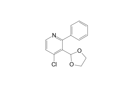 4-chloro-3-(1,3-dioxolan-2-yl)-2-phenylpyridine