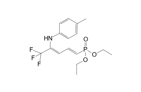 N-[(1Z,3E)-4-diethoxyphosphoryl-1-(trifluoromethyl)buta-1,3-dienyl]-4-methyl-aniline