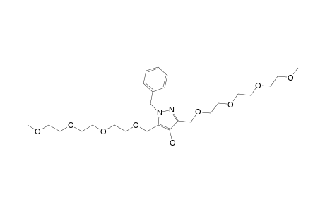 1-Benzyl-3,5-bis[2-[2-(2-methoxyethoxy)ethoxy]ethoxymethyl]pyrazol-4-ol