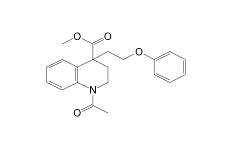 1-Acetyl-4-(2-phenoxy-ethyl)-1,2,3,4-tetrahydroquinoline-4-carboxylic acid, methyl ester