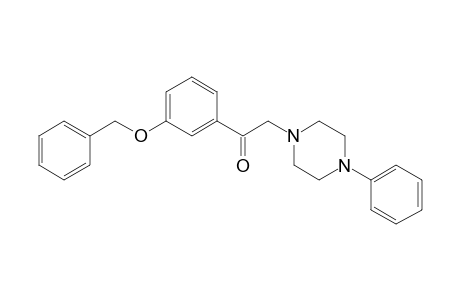 1-[3-(Benzyloxy)phenyl]-2-(4-phenyl-1-piperazinyl)ethanone