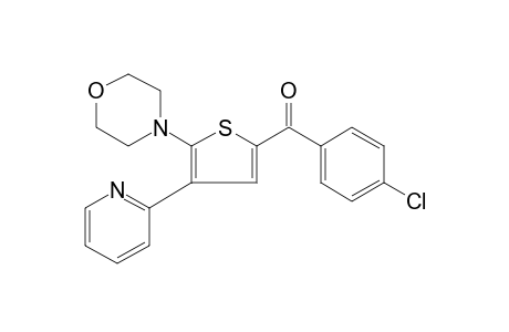 p-Chlorophenyl 5-morpholino-4-(2-pyridyl)-2-thienyl ketone