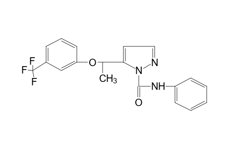 5-{1-[(alpha,alpha,alpha-TRIFLUORO-m-TOLYL)OXY]ETHYL}PYRAZOLE-1-CARBOXANILIDE