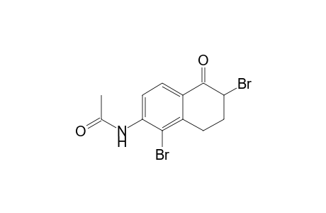 N-(2,5-Dibromo-1,2,3,4-tetrahydro-1-oxonaphthalen-6-yl)acetamide