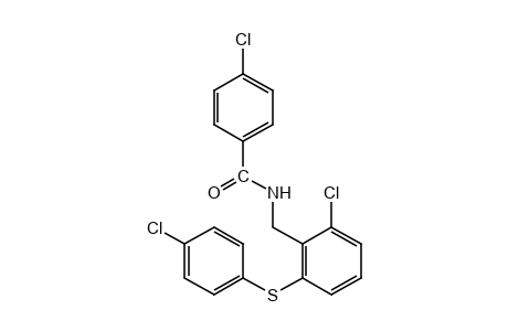 p-chloro-N-{2-chloro-6-[(p-chlorophenyl)thio]benzyl}benzamide