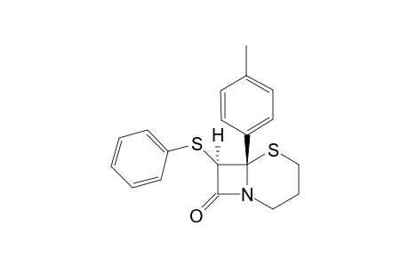 (+-)-tran-6-(4-Methylphenyl)-7-phenylthio-5-thio-6-azabicyclo[4.2.0]octan-7-one