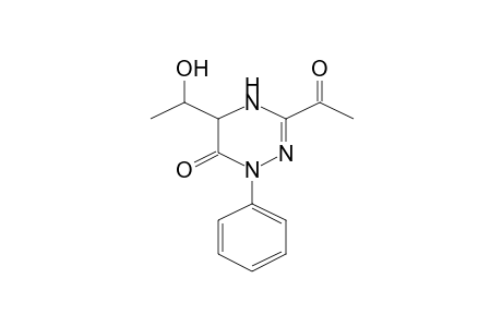 3-Acetyl-5-(1-hydroxyethyl)-1-phenyl-4,5-dihydro-1H-[1,2,4]triazin-6-one