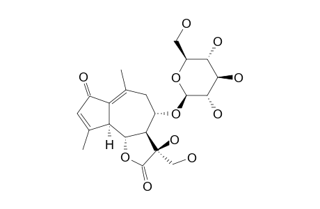 11-BETA,13-DIHYDROXYDEACETYL-MATRICARIN-8-O-BETA-D-GLUCOPYRANOSIDE