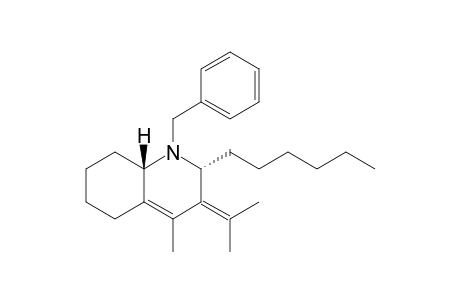 (2R*,8aS*)-1-Benzyl-2-hexyl-3-isopropylidene-4-methyl-1,2,3,5,6,7,8,8a-octahydroquinoline