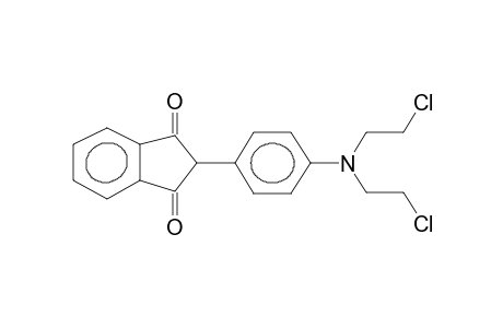 2-[4-[bis(2-chloroethyl)amino]phenyl]indane-1,3-quinone