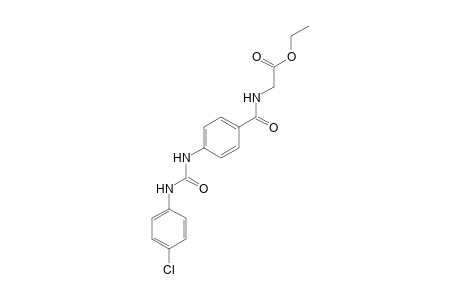p-[3-(p-chlorophenyl)ureido]hippuric acid, ethyl ester