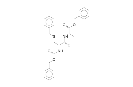 (phenylmethyl) 2-[[2-(phenylmethoxycarbonylamino)-3-(phenylmethylsulfanyl)propanoyl]amino]propanoate