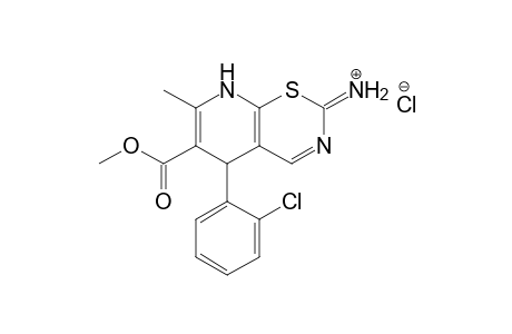 6-Methoxycarbonyl-7-methyl-5-(2-chlorophenyl)-5,8-dihydro-2H-pyrido[3,2-e][1,3]thiazin-2-iminium chloride