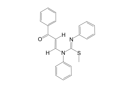 N-[(E)-2-BENZOYL-ETHENYL]-N-PHENYL-N-(PHENYLIMINO-METHYLTHIO)-METHYL-AMINE