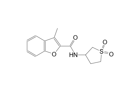 N-(1,1-dioxidotetrahydro-3-thienyl)-3-methyl-1-benzofuran-2-carboxamide