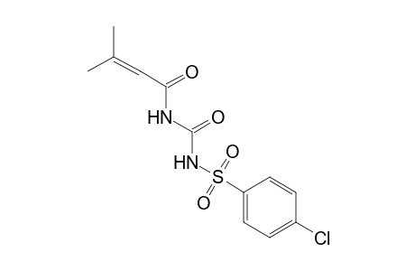 1-(p-chlorophenyl)sulfonyl-3-(3-methylcrotonoyl)urea