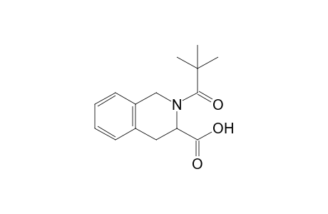 2-(2,2-dimethyl-1-oxopropyl)-3,4-dihydro-1H-isoquinoline-3-carboxylic acid