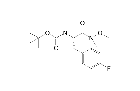 N-(t-Butoxycarbonyl)-L-(4'-fluorophenyl)alanine - N-methoxy - N-methylamide