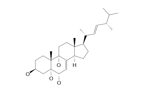 (22E,24R)-ERGOSTA-7,22-DIENE-3-BETA,5-ALPHA,6-ALPHA,9-ALPHA-TETROL