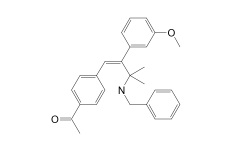 1-{4-[(1Z)-3-(benzylamino)-2-(3-methoxyphenyl)-3-methylbut-1-en-1-yl]phenyl}ethanone