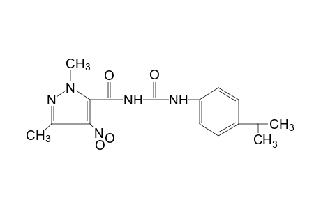 1-(p-cumenyl)-3-[(1,3-dimethyl-4-nitropyrazol-5-yl)carbonyl]urea