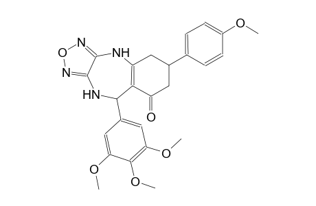 4H-[1,2,5]oxadiazolo[3,4-b][1,4]benzodiazepin-8(5H)-one, 6,7,9,10-tetrahydro-6-(4-methoxyphenyl)-9-(3,4,5-trimethoxyphenyl)-