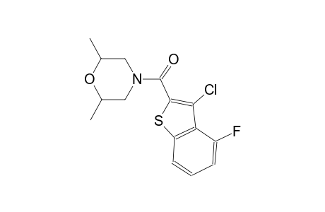 4-[(3-chloro-4-fluoro-1-benzothien-2-yl)carbonyl]-2,6-dimethylmorpholine