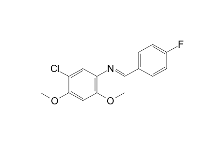 5-chloro-2,4-dimethoxy-N-(p-fluorobenzylidene)aniline