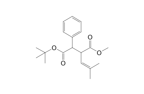 t-Butyl 3-methoxycarbonyl-5-methyl-2-phenylhex-4-enoate